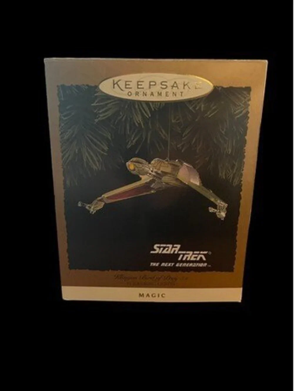 Hallmark Keepsake Star Trek The Next Generation Klingon Bird of Prey Magic Light
